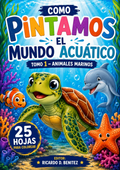 Animales Marinos: Libro para Colorear Digital – 25 Láminas